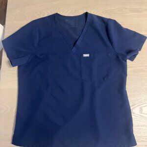 Navy Figs Scrub Top